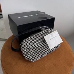 Alexander Wang Sparkling Silver Clutch